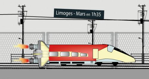 tgv limoges planète mars limoges mars 500x267 Etre au millieu de nulle part ...