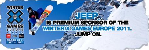 Jeep Wrangler et les Winter X Games Tignes 2011