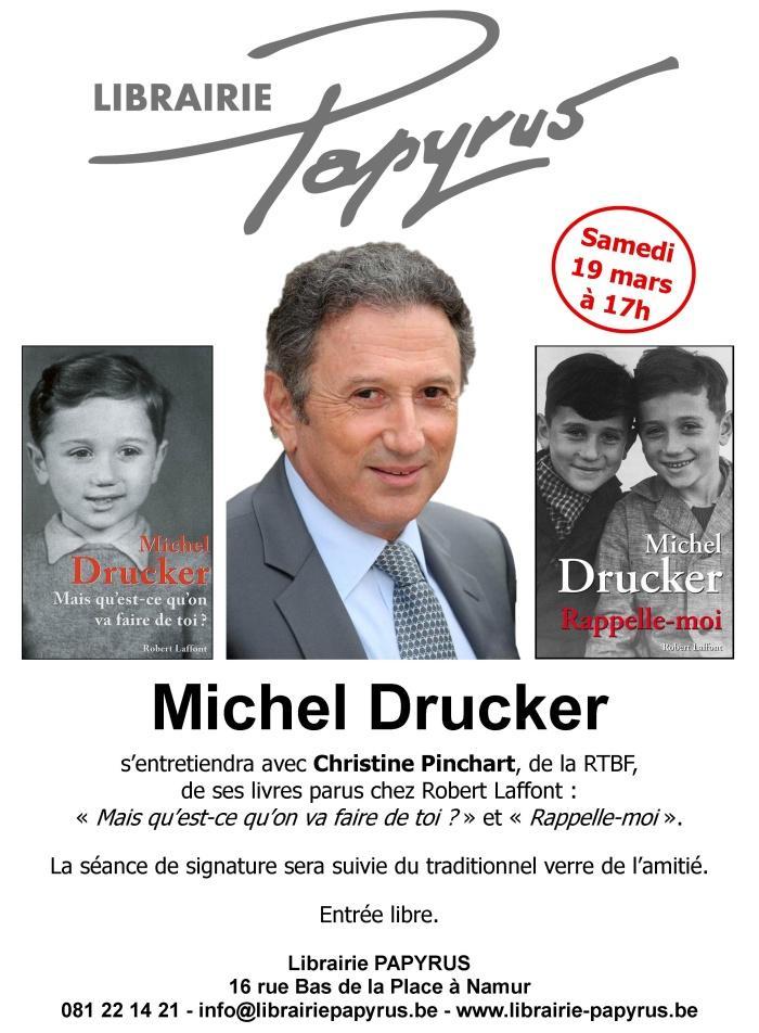 Michel Drucker à la Librairie Papyrus