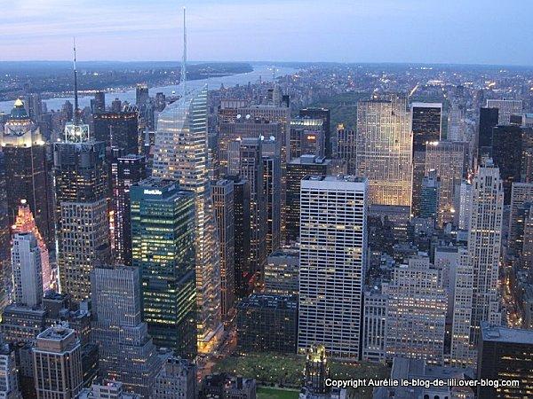 NY Empire state building 17 crepuscule central park