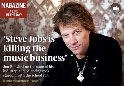 Bon Jovi, seisme, et destruction de la musique