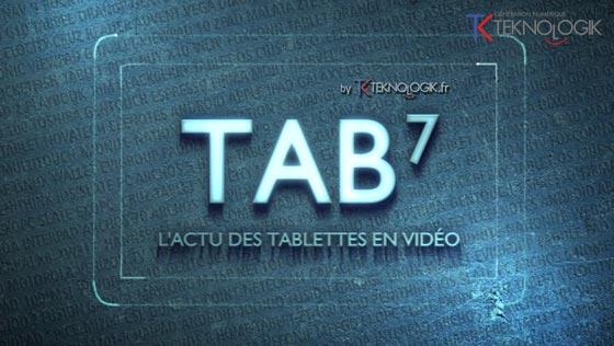TAB7, le premier journal vidéo consacré aux tablettes tactiles