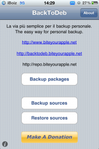 BackToDeb BackToDeb: un tweak pour les débridés!
