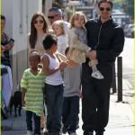 Angelina Jolie and Brad Pitt take the family grocery shopping in New Orleans