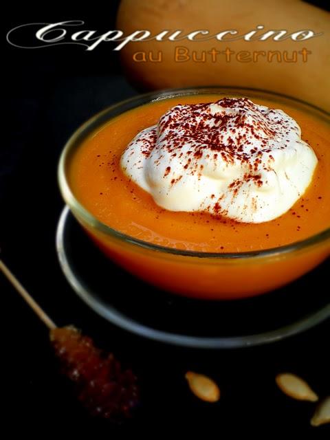 Cappuccino au butternut ( courge musquée, doubeurre) (3.5 pts ww)