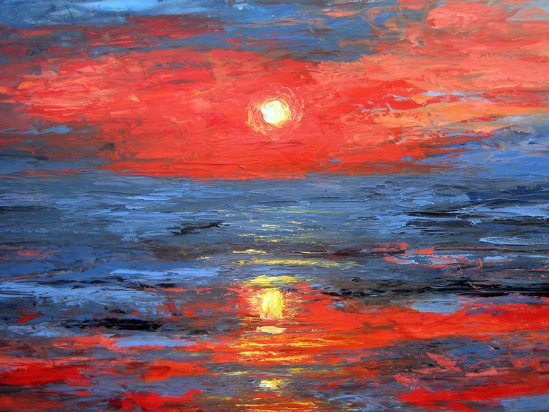 Lumiere_rouge_sur_la_mer ODE A LA LUMIÈRE MARINE (Pablo Neruda)