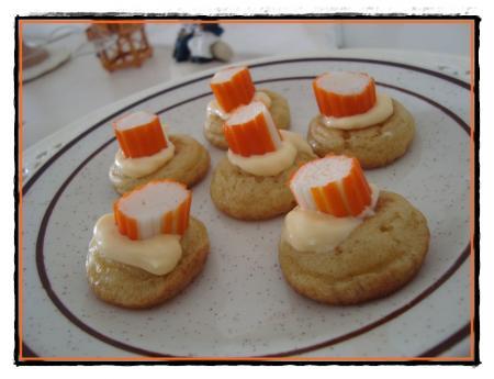 Blinis au surimi Blinis au surimi