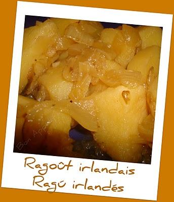 Ragoût irlandais - Ragú irlandés Ragoût irlandais - Ragú irlandés