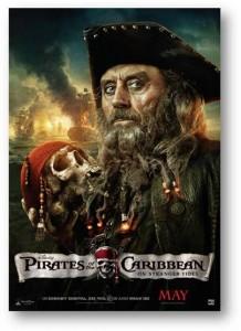 Pirates des Caraïbes : La Fontaine de Jouvence – Découvrez les nouvelles affiches du film version Hector Barbossa et Barbe-Noire