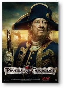 Pirates des Caraïbes : La Fontaine de Jouvence – Découvrez les nouvelles affiches du film version Hector Barbossa et Barbe-Noire