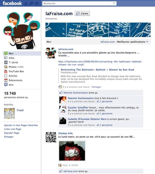 fanpage lafraise Concours LaFraise – 3 Teeshirts à Gagner !