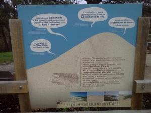 Panneau ©An.B. La dune du Pyla se dévoile