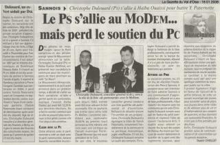la Gazette du Val d'OIse 16 01 2008