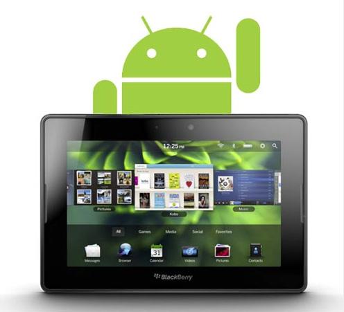 blackberry playbook RIM officialise le support des application Android pour sa PlayBook !