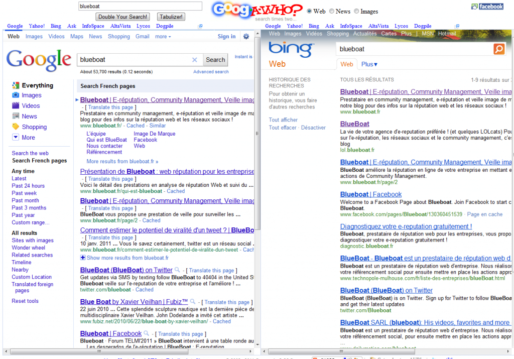 Googawho Doublez votre recherche dinformation avec Googawho