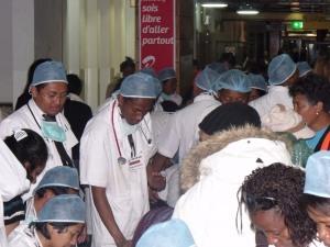 santé à Iv Accueil d'une équipe sanitaire