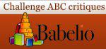 Challenge ABC critiques terminé (Babelio)