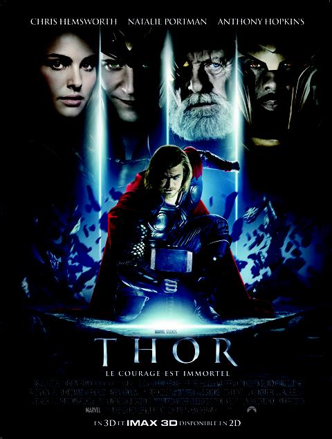 Thor avec Chris Hemsworth et Natalie Portman ... une nouvelle affiche française dévoilée Thor avec Chris Hemsworth et Natalie Portman ... une nouvelle affiche française dévoilée