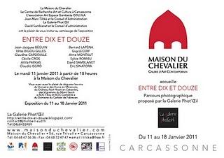 Inauguration du parcours photographique le mardi 11 Janvier 2011 à la Maison du Chevalier-Carcassonne