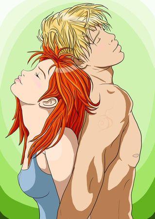 Clary_and_Jace_by_Rikakio