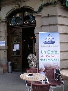 Café Contact de l'Emploi ce matin au Café Brant de Strasbourg