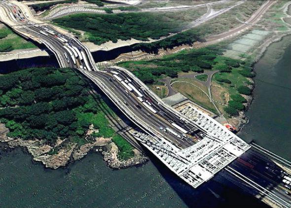 Les ponts selon Google Earth