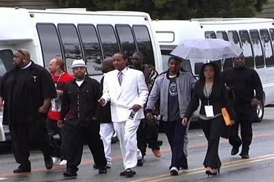 Celebs @ Les funérailles de Nate Dogg