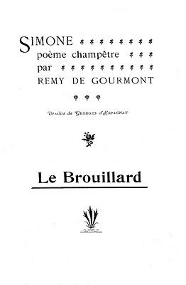 Remy de Gourmont Simone, poème champêtre. Illustrations de Georges d'Espagnat