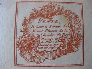 Etiquettes de relieurs des 17ème et 18ème siècles, tirées de The French Bookbinders of the 18th century, par Octave Uzanne