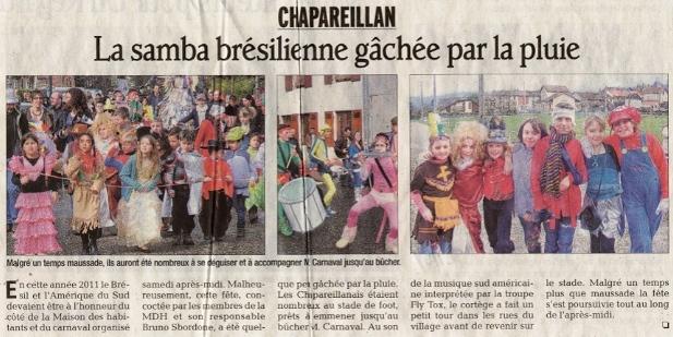 Revue de presse du 17 mars au 24 mars 2011 Le carnaval 2011
