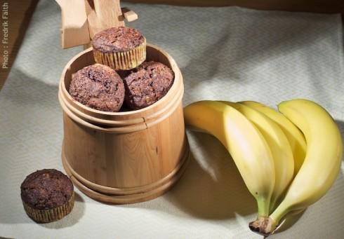 Muffins Okara-banane