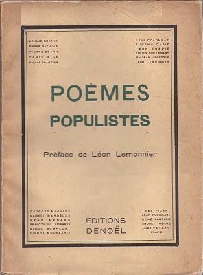 Populistes ? Les poètes aussi... Populistes ? Les poètes aussi...