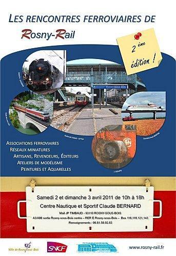 Affiche officielle expo Rosny-rail 2011 Réservez votre week-end pour vous évader dans le monde des chemins de fers