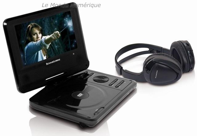 Lecteur DVD portable avec casque sans fil Lecteur DVD portable avec casque sans fil