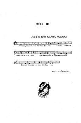 R. de Gourmont : Mélodie, sur des vers de Verlaine.