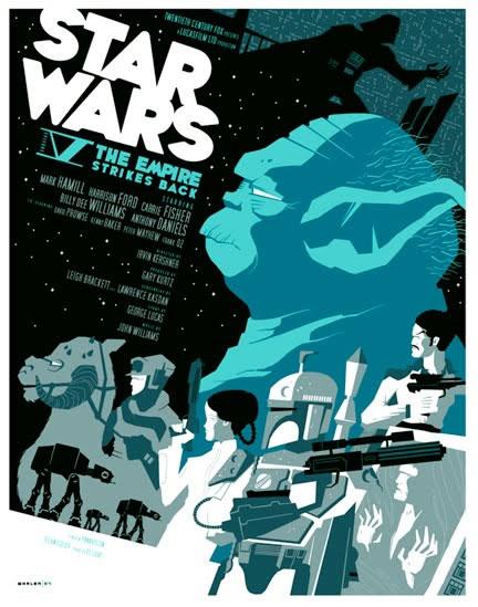 Tom Whalen starwars 2 Les meilleurs posters FanArts StarWars