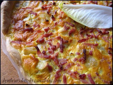 Tarte endives pommes lardons Bordure