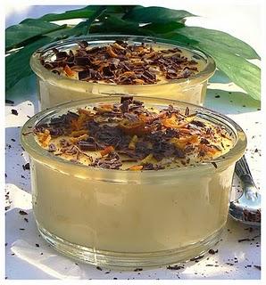 Petits pots crémeux à l'orange Petits pots crémeux à l'orange