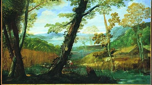Rêves d'Arcadie au Grand Siècle Annibal Carrache, Paysage fluvial. (Ph : Kress Collection / National Gallery of art. Washington)