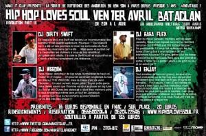 Hip Hop Loves Soul ce vendredi 1er avril au Bataclan
