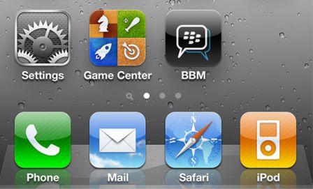 BBM-iphone BBM iphone Blackberry Messenger disponible sur liPhone !