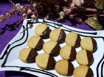 Biscuits au crème caramélisé et au chocolat noir