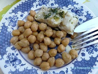Cucina Povera : Baccala e ceci – Morue avec pois chiches Cucina Povera : Baccala e ceci – Morue avec pois chiches