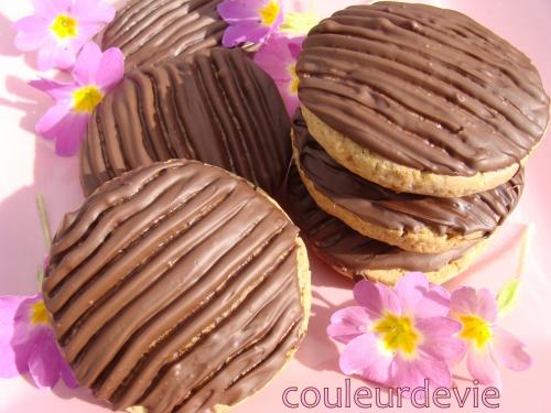 Biscuits à la farine de châtaigne et de sarrasin au chocolat (type Granola)