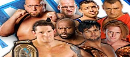 Wade Barret et ses Corre face à la Big Show Team Les Corre au grand complet affrontent Big Show, Kane, Santino Marella et Vladimir Kozlov