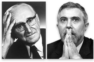 Krugman vs. Hayek