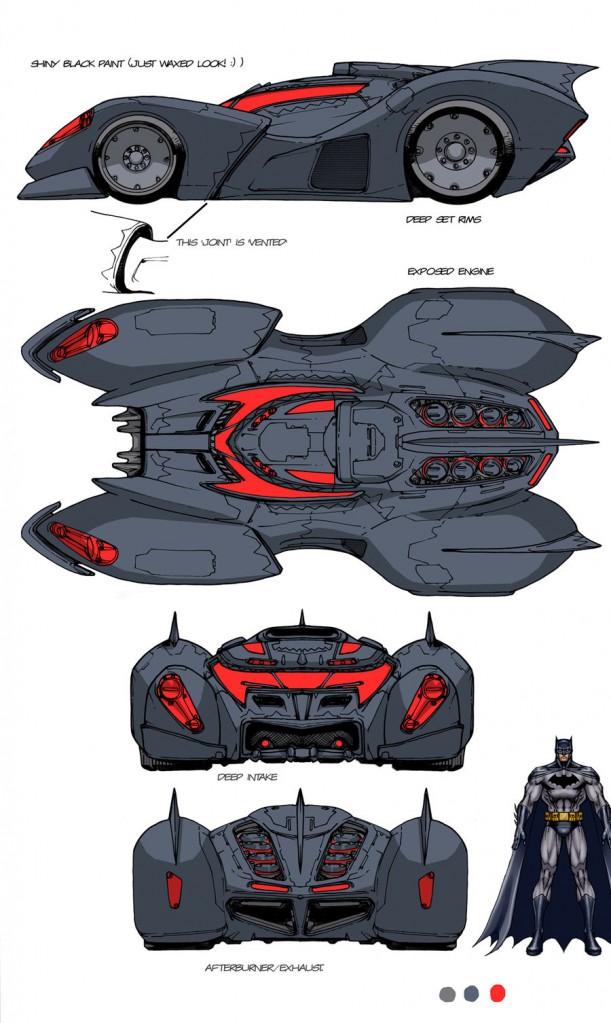 DC Universe : Batmobile & Batwin design