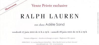 Ventes privées... le retour !