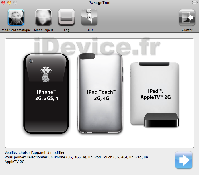 PwnageTool4.1-1 Tuto – Jailbreak untethered iOS 4.3.1 avec PwnageTool 4.3