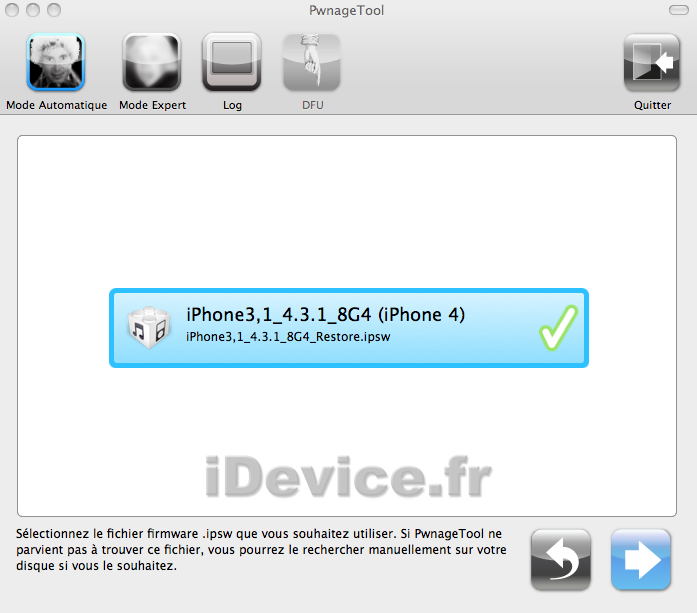 PwnageTool_43 Tuto – Jailbreak untethered iOS 4.3.1 avec PwnageTool 4.3